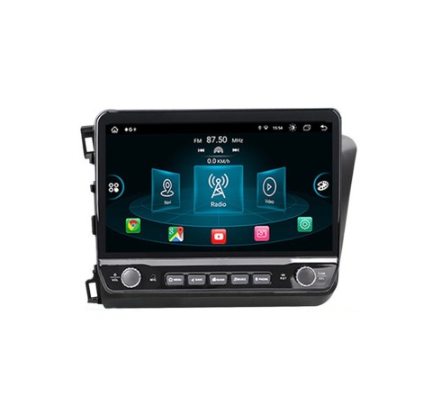 Navigatie android Honda Civic Sedan 2012 butoane si ecran de 10"