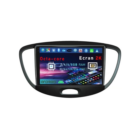 Navigatie android dedicata Hyundai I10 2007-2013 ecran QLED 2K